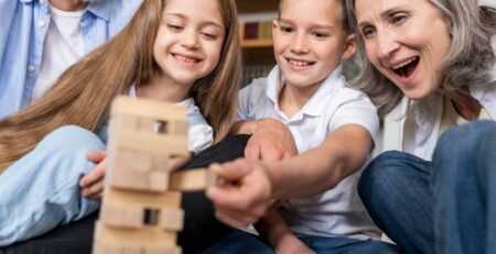 copii in vizita in programul Bunici de imprumut de la Elite Haven