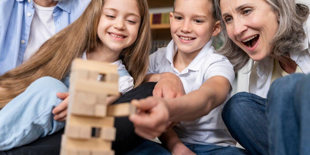 copii in vizita in programul Bunici de imprumut de la Elite Haven